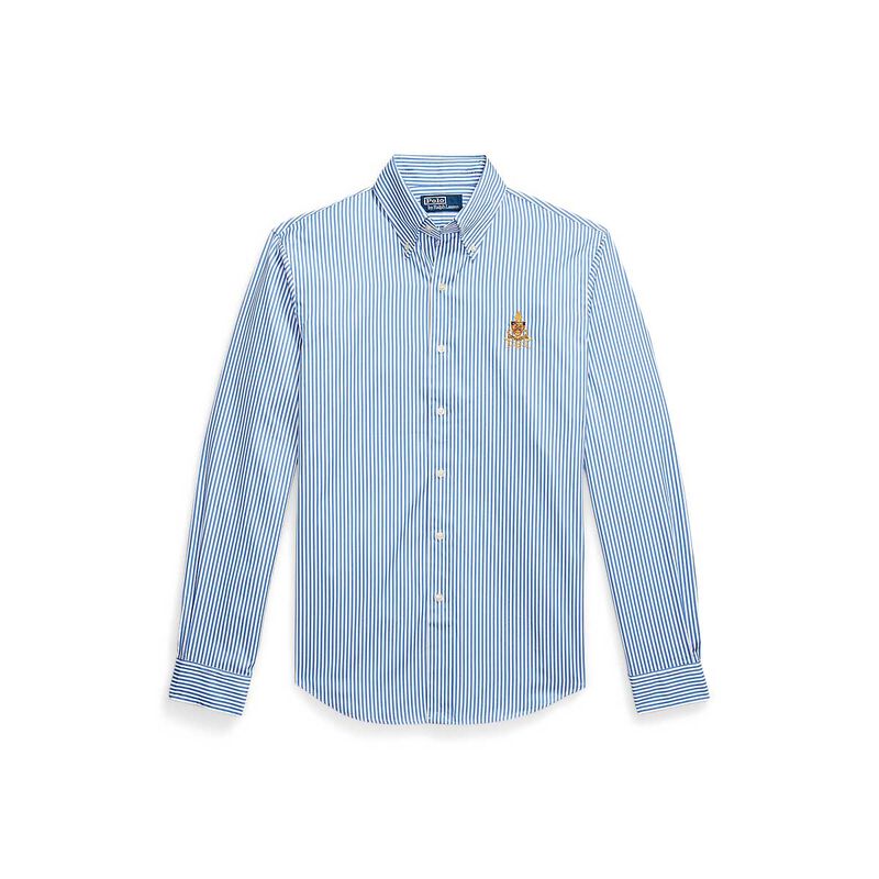 Polo Ralph Lauren Classic Fit Crest Striped Poplin Shirt image number 2